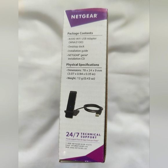 Netgear N300 WiFi USB Adapter - Picture 3 of 7